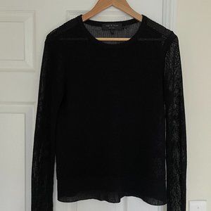 Rag & Bone Sheer Black Knit